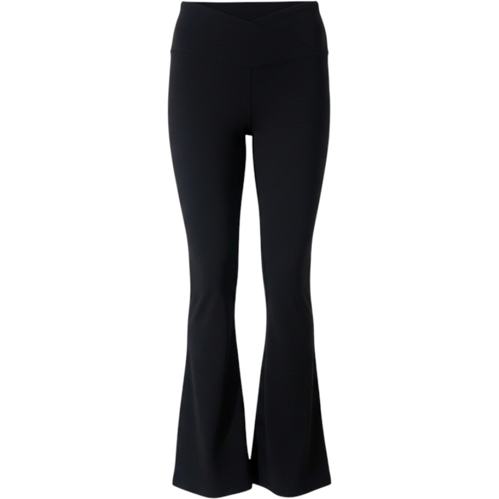 Yogalicious‎ Lux Madison Crossover Flare Pants XS 7/8 Length Black PY72699